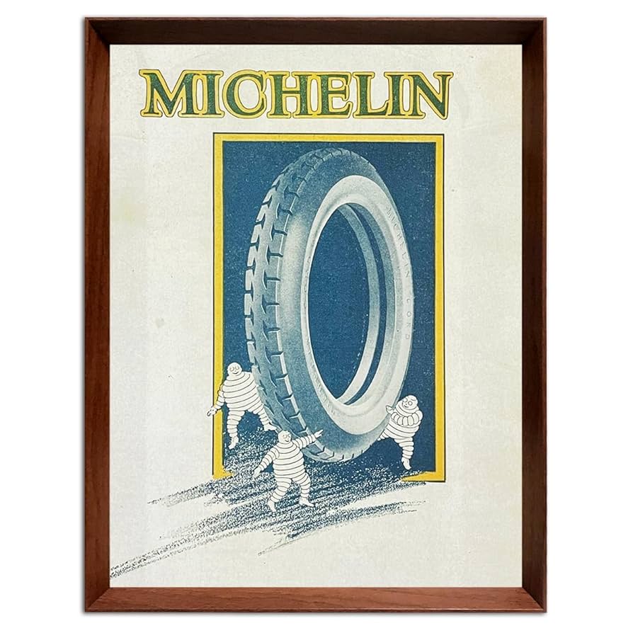 ミシュラン タイヤ MICHELIN TYRES 看板 ビンテージ 23cm ミシュラン